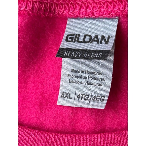 Gildan Heavy Blend Womens 4XL Pink Mama Leopard Print Crewneck Sweatshirt - Picture 5 of 9